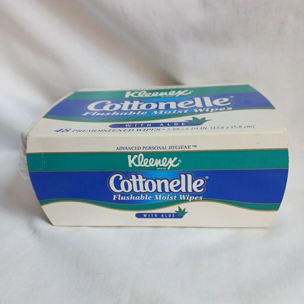 Kleenex Cottonelle Flushable Moist Wipes 48 Count Aloe
